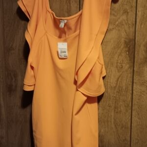 BRAND NEW!!! CATO'S WOMEN'S PLUS SIZE RUFFLE OFF SHOULDER TOP.